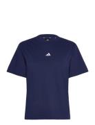 W Sl Sj T Sport Sport Clothing Sports Tops & T-shirts Sport T-Skjorte Navy Adidas Sportswear