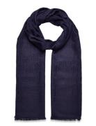 Logo Cotton-Blend-Jacquard Scarf Accessories Scarves Lightweight Scarves Navy Lauren Ralph Lauren