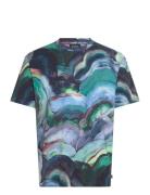 Digital Aop Relaxed Fit T-Shirt Tops T-Kortærmet Skjorte Navy Scotch & Soda