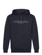 Copenhagen Sweat Hoodie Tops Sweatshirts & Hoodies Hoodies Navy Lindbergh