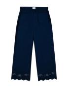 Oudin Pants Bottoms Trousers Wide Leg Navy Maison Labiche Paris