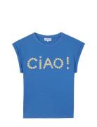 Sedaine Tee-Shirt Tops T-shirts & Tops Short-sleeved Blue Maison Labiche Paris