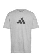 M Fi 3Bar Tee Sport Men Sports Clothes Sport Tops Sport T-Skjorte Grey Adidas Sportswear