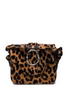 Leopa Leather Iris Buckle Bag Bags Crossbody Bags Brown Becksöndergaard