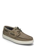 3-Eye Nbk Marstrand Loafers Flade Sko Khaki Green Marstrand