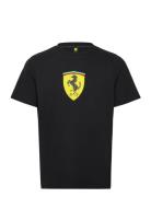 Ferrari Race Colored Big Shield Tee Sport Men Men Sports Clothes Sport Tops Sport T-Skjorte Black PUMA Motorsport