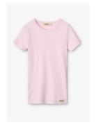 Plain Tee Ss Tops T-Kortærmet Skjorte Pink MarMar Copenhagen