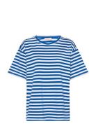 Fqfenjal-Tee Tops T-shirts & Tops Short-sleeved Blue FREE/QUENT