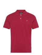 Seasonal Core - Cotton Pique Regular Fit Polo Tops Polos Short-sleeved Red Scotch & Soda