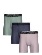 Ua Performance Tech - Solid 6 In 3Pk Boxershorts Multi/patterned Under Armour