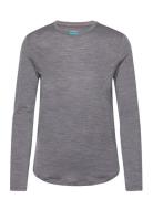 Women Merino Blend 125 Cool-Lite™ Sphere Ls Tee Sport T-shirts & Tops Long-sleeved Grey Icebreaker