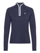 Stretch Jersey Quarter-Zip Tops Sweatshirts & Hoodies Fleeces & Midlayers Navy Ralph Lauren Golf