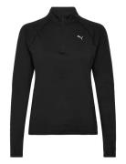 W Run Velocity Cloudspun 1/4 Zip Sport Sport Clothing Sport Fleeces & Midlayers Black PUMA