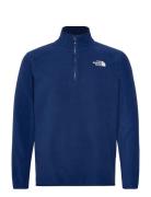 M 100 Glacier 1/4 Zip - Eu Sport Sweatshirts & Hoodies Fleeces & Midlayers Blue The North Face