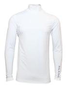 Mens First Skin Turtle Neck Tops T-Langærmet Skjorte White BACKTEE