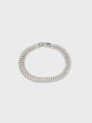 Muli Collection - Armbånd - Sølv - Silver Double Curb Chain Bracelet - Smykker - Bracelet
