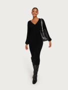 Object Collectors Item - Strikkjoler - Black - Objalice L/S Knit Dress Noos - Kjoler