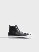Converse - Høje sneakers - Black - Chuck Taylor All Star Leather - Sneakers