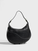 ATP ATELIER - Håndtasker - Black Contrast Stiching - Liveri Shoulder Bag - Tasker - Handbags