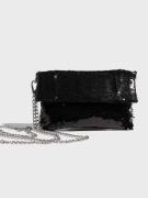 Pieces - Skuldertasker - Black Silver - Pcsalina Glitter Crossbody Bag - Tasker - Shoulder Bags