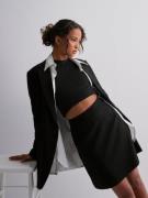 Selected Femme - Mininederdele - Black - Slfmercy-Ula Hw Mini Wool Skirt - Nederdele