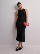 Object Collectors Item - Maxikjoler - Black - Objjamie S/L Long Dress Noos - Kjoler - Maxi Dresses