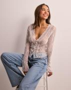 Nelly - Hvid - Gorgeous Lace Blouse Top