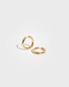 Pilgrim - Guld - EDEA Recycled Hoops