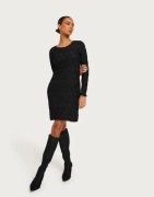 Pieces - Sort - Pclola Ls O-Neck Short Dress