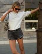One Teaspoon - Grå - Bandits Low Waist Denim Short