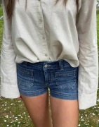 Nelly - Blå - Pocket Jeans Shorts
