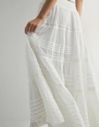 Neo Noir - Hvid - Felicia S Voile Skirt