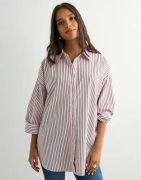 Pieces - Pink - Pcjenna Ls Long Os Shirt Wvn D2D