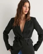 Vero Moda - Sort - Vmsally Ls Long Blazer Wvn Exp