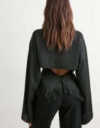 Nelly - Sort - Sassy Lace Blouse