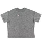 Champion Fashion T-Shirt - GrÃ¥meleret m. Logo