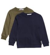 Minymo Sweatshirt - 2-Pak - Dark Olive