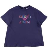 Emporio Armani T-shirt - Blu Mora m. Print