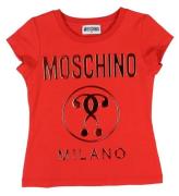Moschino T-shirt - RÃ¸d m. Logo
