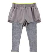 Stella McCartney Kids Leggings - GrÃ¥meleret m. Neongul