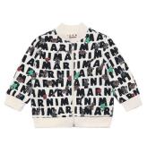 Marni Cardigan - Off-White m. AOP Logo