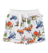 Stella McCartney Kids Sweatshorts - Hvid m. Havprint