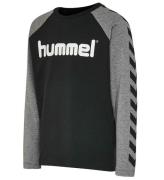 Hummel Bluse - hmlBoys - Sort/GrÃ¥meleret