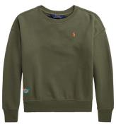 Polo Ralph Lauren Sweatshirt - SA - ArmygrÃ¸n m. Broderi