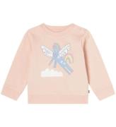 Stella McCartney Kids Sweatshirt - Pudderrosa m. EnhjÃ¸rning