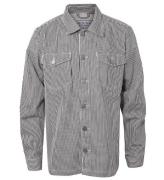 Hound Skjorte - Striped Overshirt - Black/Off White
