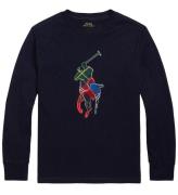 Polo Ralph Lauren Bluse - Holiday - Navy m. Logo