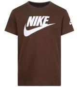Nike T-shirt - Cacao Wow m. Hvid