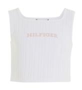 Tommy Hilfiger Top - Monotype Rib - Hvid