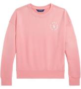 Polo Ralph Lauren Sweatshirt - Ribbon Pink m. Hvid